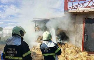 Bucak’ta ot balyaları yandı