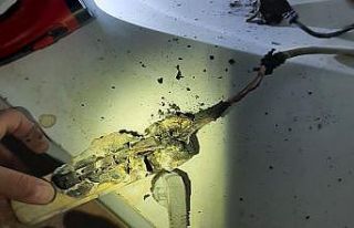 Burdur’da prize takılan uzatma kablosu yangına...