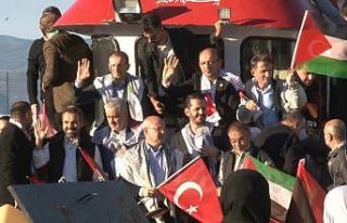Bursa’da Filistin’e destek için tekneler denize...
