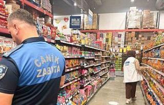 Canik’te grosmarketler mercek altında