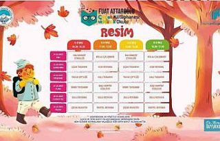 Çocuk kütüphanesinde renkli atölyeler