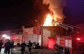 Çorum’da lastik tamirhanesinde yangın