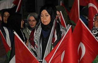 Çorum’da yüzlerce vatandaş İsrail’i protesto...