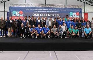 Denizli OSB 6. Masa Tenisi Turnuvası şampiyonları...