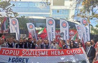 Devlet Memurları Konfederasyonu’dan TÜİK önünde...