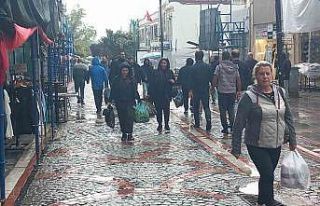 Edirne’de sağanak etkili oldu