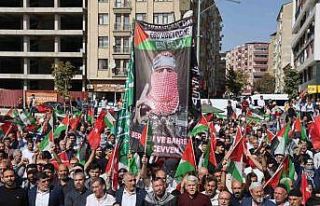 Elazığ’da ‘Sumud Filosu’ için yürüyüş...