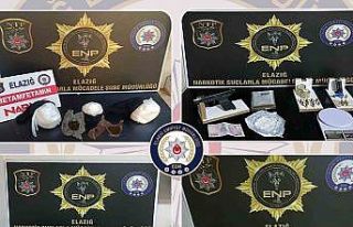 Elazığ’da uyuşturucu operasyonu: 8 şüpheli...