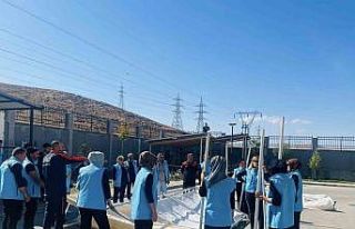 Elazığ’da yangın söndürme ve çadır kurma...