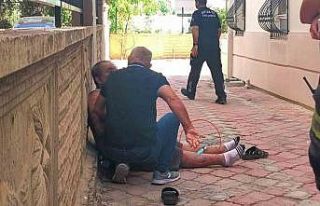 Eline aldığı tiner şişesi ve çakmakla kendini...