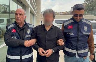 Eşini ve kızlarını darp ettiği iddia edilen şahıs...