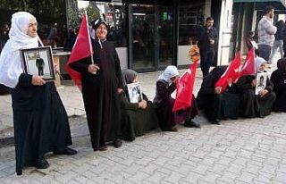 Evlat nöbetindeki annelerin umutlu bekleyişi sürüyor