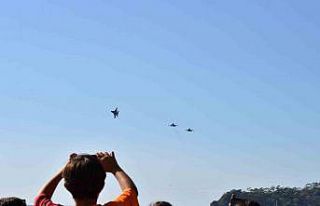 Fethiye’de Hava Oyunları Festivali’nde F-16’ların...