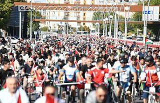 Filistin’e destek için pedal çevirdiler