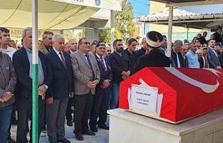 Gaziler derneği başkanına son görev