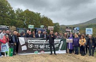 Gemlik’te ormanıma dokunma eylemi