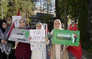 Gümüşhane’de kadınlardan "Gazze İçin...