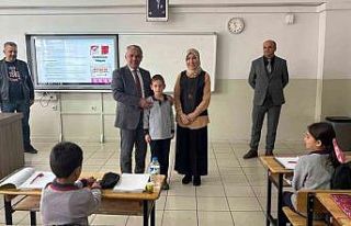 Hayat kurtaran öğretmene tebrik ziyareti