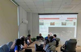 İHA Hatay Bölge Müdürü, genç iletişimcilerle...