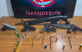 İskenderun’da asayiş uygulaması; 5 adet ruhsatsız...