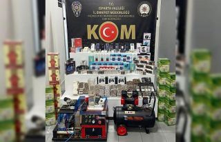 Isparta’da kaçak ürün operasyonu