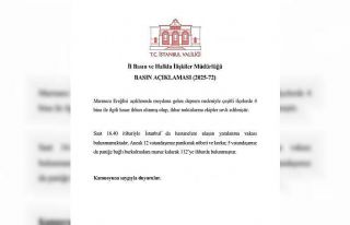 İstanbul Valiliği: "4 binayla ilgili hasar...