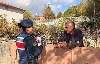 Jandarma Bayat’ta kadına şiddetle mücadeleyi...