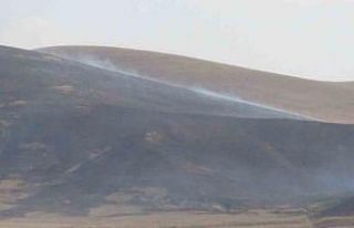 Kars’ta anız yangını