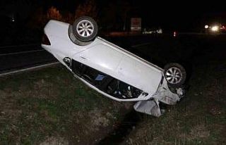 Kastamonu’da otomobil takla attı: 2 yaralı