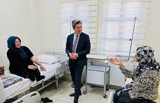 Kaymakam Arıkan hastanede incelemede bulundu