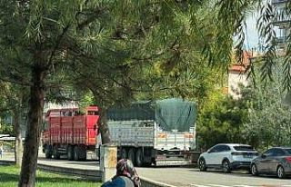 Kentin cadde ve sokaklarını ağır tonajlı araçların...