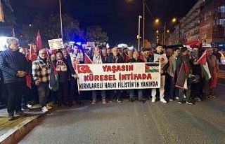 Kırklareli’nden Gazze’ye destek yürüyüşü