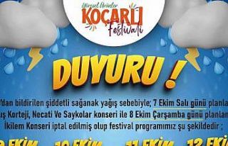 Koçarlı’da festival tarihi ertelendi