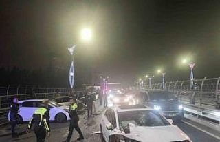 Köprü üzerinde zincirleme kaza: 4 yaralı