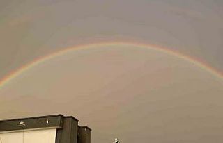 Kozan’da çifte gökkuşağı şöleni