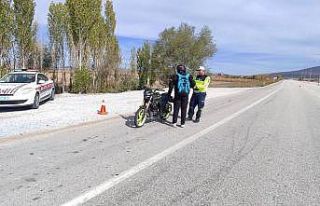 Kütahya’da jandarmadan motosiklet ve motorlu bisiklet...