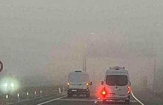 Kütahya’da sis trafiği olumsuz etkiledi