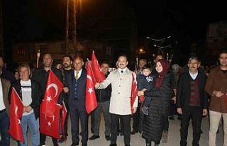 Malazgirt’te fener alayı yürüyüşü yapıldı