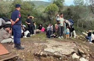 Milas’ta 33’ü çocuk, 74 düzensiz göçmen yakalandı