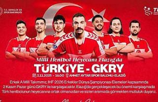 Milli hentbol heyecanı Elazığ’da