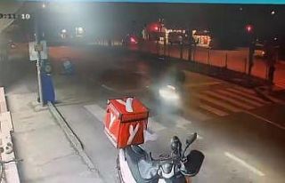 Motosikletin çarptığı adamın yanından böyle...