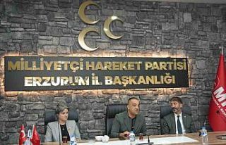 Muhtarlar, MHP Erzurum İl Başkanı Yurdagül ile...