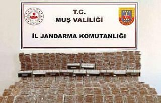 Muş’ta 40 bine yakın dolu makaron ele geçirildi