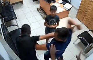 O anlar kamerada: Boşanma aşamasında kocaya, polis...