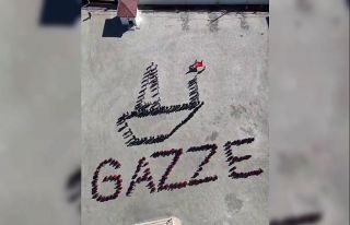Öğrencilerden Gazze’ye destek mesajı