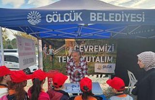 Öğrencilere çevre ve sağlıklı beslenme bilinci...