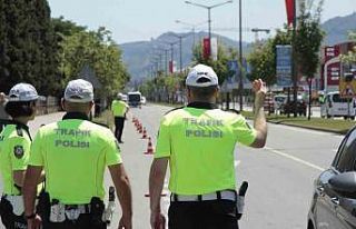 Ordu’da bir haftada 17 binden fazla araç ve sürücüsü...