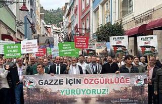 Ordu’da ‘Gazze için özgürlüğe yürüyoruz’...