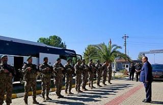 Özel hareket polisleri, dualarla Suriye’ye uğurlandı