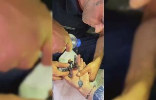 Parmağına yüzük sıkışan vatandaşın imdadına...